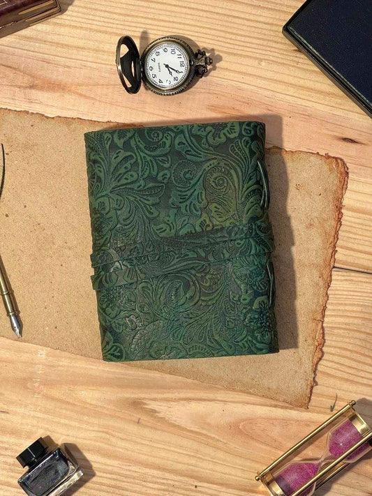 Green Floral Ritual Journal