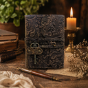 Brown Floral Journal