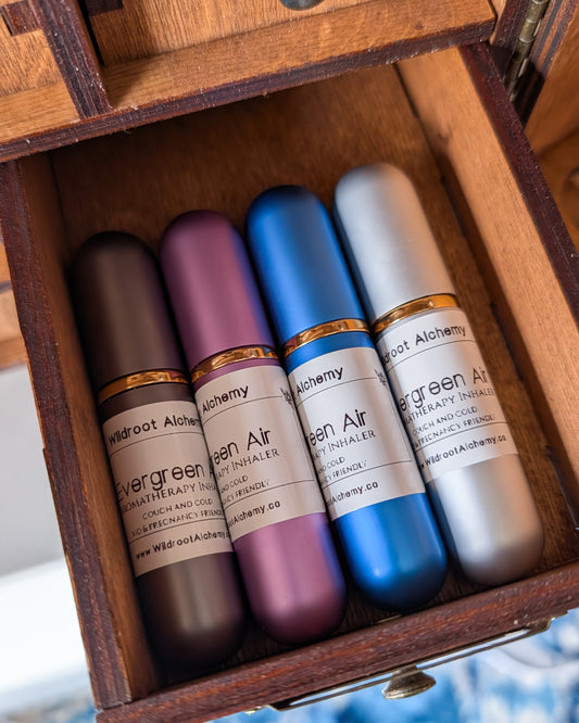 Evergreen Air Aromatherapy Inhaler • Respiratory & Congestion Support