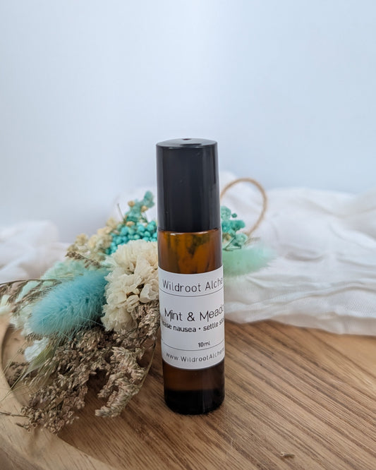 Mint & Meadow Aromatherapy Roller • Nausea Relief
