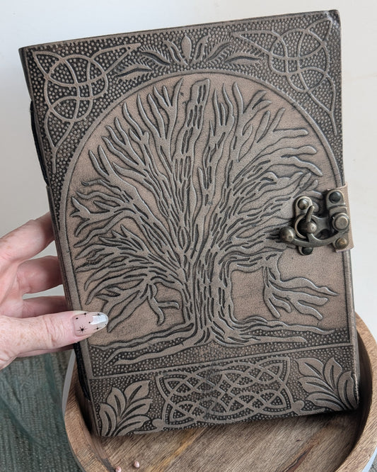 Vintage Leather Sketchbook Tree Journal