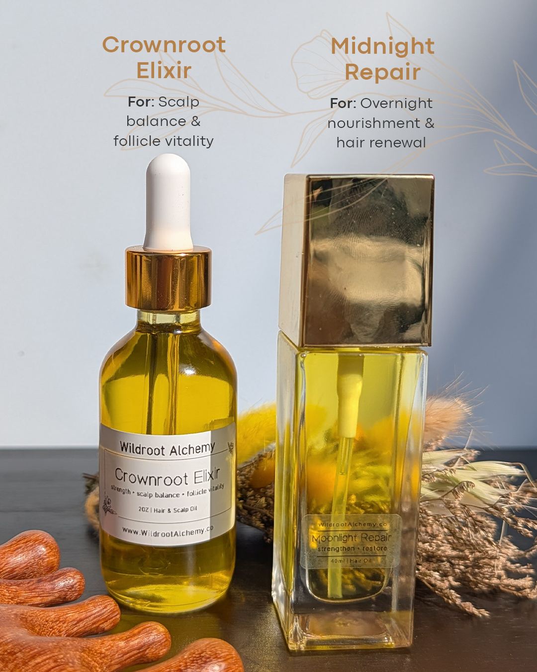 Crownroot Elixir • Botanical Hair and Scalp Oil