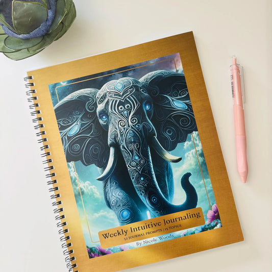 Weekly Intuitive Journal | Guided Self-Discovery Prompts | Healing, Mindfulness & Personal Growth | 8x11 Wellness Journal