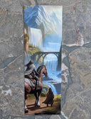 Fantasy Bookmark Set | Magical Reading Accessories | Hobbit Cottage, Wizard Dog, Adventurer & Waterfall Bridge | Gifts for Book Lovers