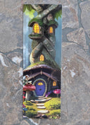 Fantasy Bookmark Set | Magical Reading Accessories | Hobbit Cottage, Wizard Dog, Adventurer & Waterfall Bridge | Gifts for Book Lovers